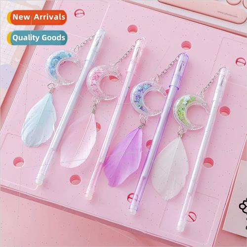 Korea cute pendant neutral pen sequins moon pendant pen crea