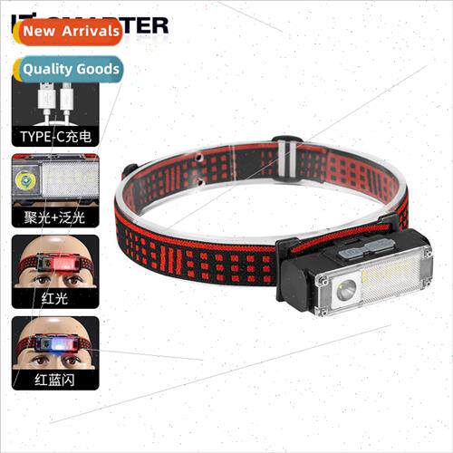 New USB rechargeable headlamp LED light source outdoor emerg