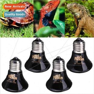 Black E27 Diameter 60mm 220v Ceramic Mini Pet Heat Lamp