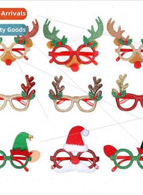 Christmas supplies christmas glasses frames christmas decora