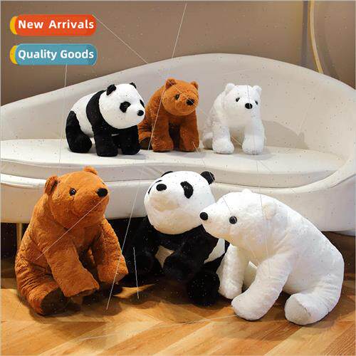 mulation polar bear brown bear doll cute panda doll plush to
