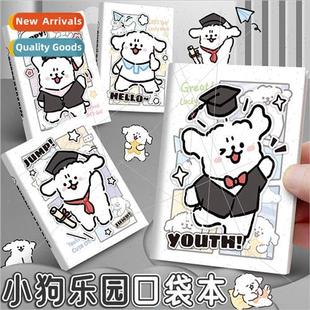 value cover hard notebook mini high book pocket puppy