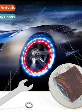 Car tire motorcycle lights solar led valve light wheel hub d