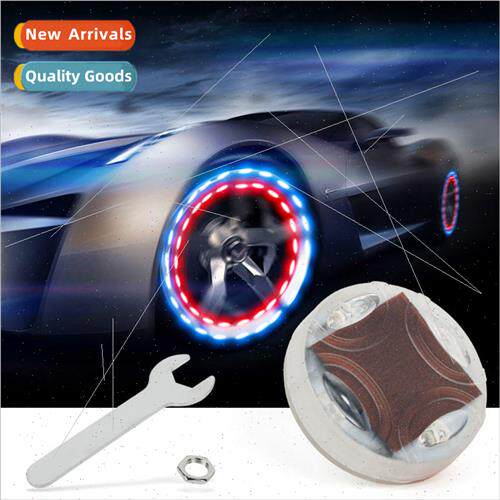 Car tire motorcycle lights solar led valve light wheel hub d