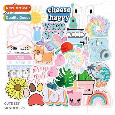50 hot  of small fresh cute stickers luggage notebook scoote