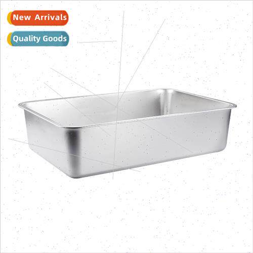 Stainless Steel Plate Rectangular Storage Basin with d Buffe