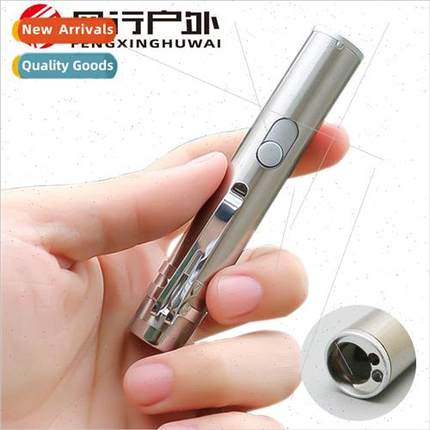 Three-in-one moonlight small flashlight USB rechargeable fla