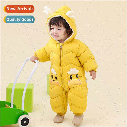 2023 new childrens cotton crawling clothes fall and winter b