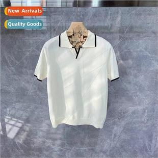 shirt mens micro lapel Slim polo versatile Casual business