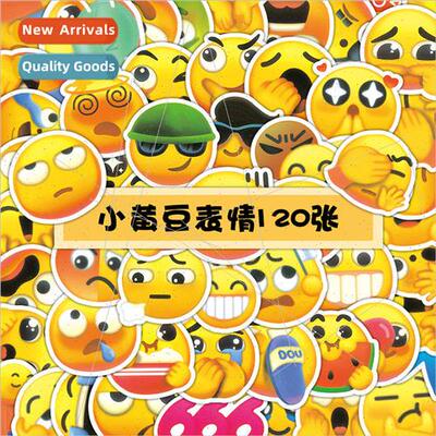 120 pcs of small soybean stickers emoticon package cute smal