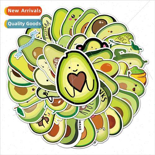 50 cartoon fruit avocado personalized DIY decorative sticker