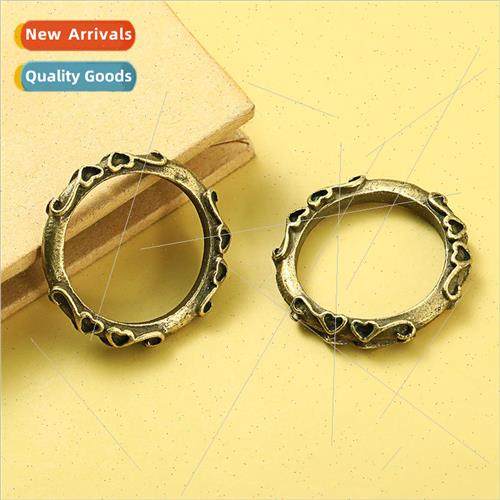 Imitation brass tang grass ring personalized creative alloy