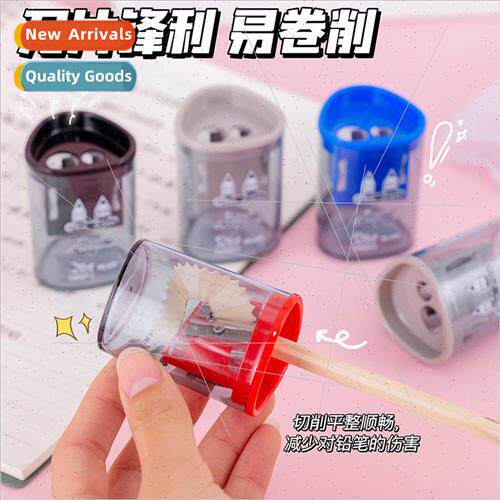 Pencil Sharpener Cartoon Dual Hole Pencil Roller Small Porta