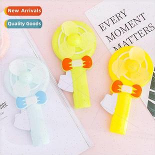 small childrens pressure hand handheld fan lollipop Cartoon