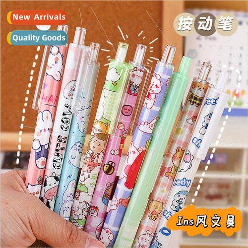 Cute cartoon ins  click action neutral pen 0.5 black high co