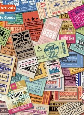 53 tickets stickers handbook stickers suitcase laptop laptop