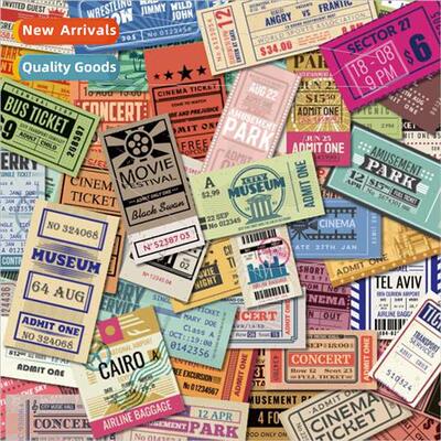 53 tickets stickers handbook stickers suitcase laptop laptop