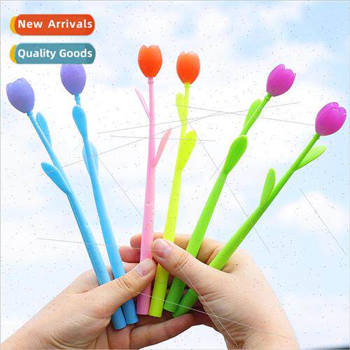 Creative tulip meet light color neutral pen cute fresh flowe