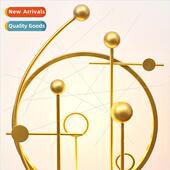 iron creative home Modern flower luxury entryway stand light