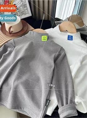 2023 fall and winter childrens clothing with a round neck hi