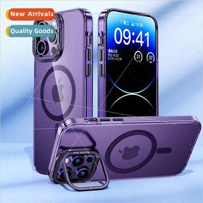 适用 Apple 15ProMax transparent magnetic phone case invisibl