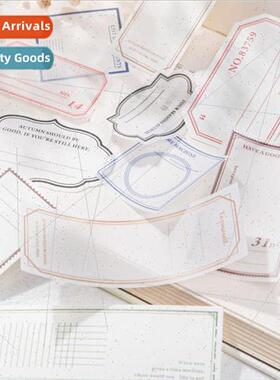 Day Sticky Notes  Writing Series Dual Material Vintage Borde