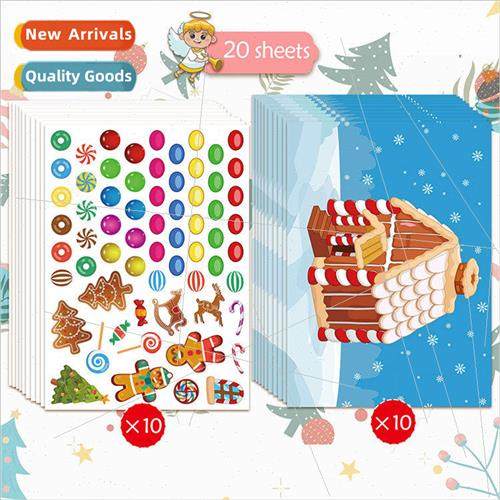 DIY Gingerbread House Stickers Scene Stickers Christmas Part