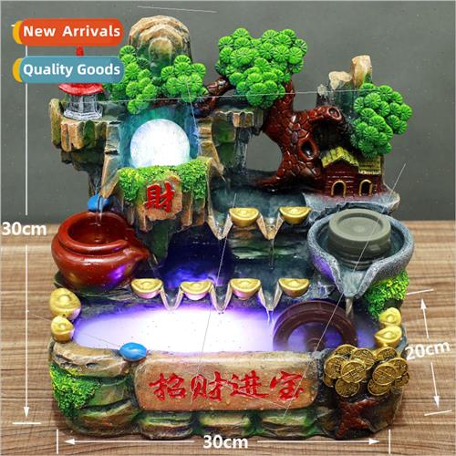 Rockery running water fountain ornaments attract wealth livi
