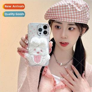 适用 iPhone Screen Crush Full Bunny Case Cute Plush