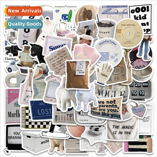 57 Korean ins  objects graffiti stickers notebook trolley ca