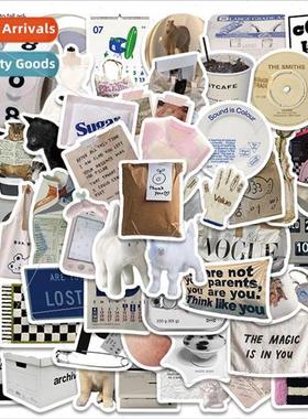 57 Korean ins  objects graffiti stickers notebook trolley ca