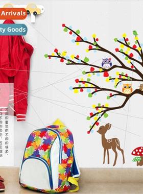 Three generations of removable wall stickers owl plum deer c