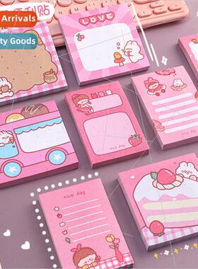Cartoon Bule rabbit sticky notes high-color value ins girl h