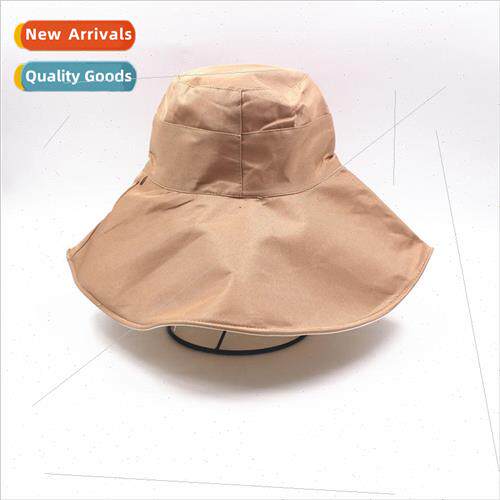Outing leisure round top large brim sun hat anti-ultraviolet