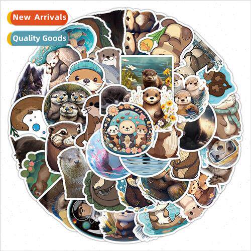 50 otter cartoon cute children diy cell phone notebook handb