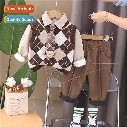 2023 winter new children Korean  of the college  tie pendant