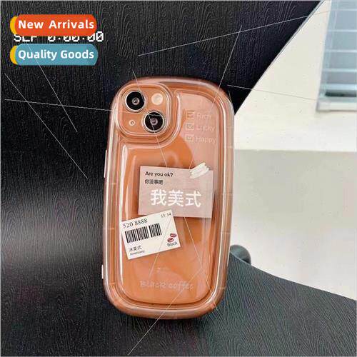 INS caramel text label iphone14promax me Americana fit apple