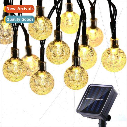 170MA Solar LED Crystal 2.3CM Large Bubble Ball Ground Plug