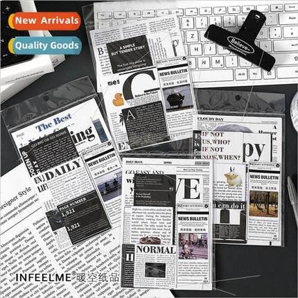 Material Pack Weekend Briefing Vintage Newspaper Theme Handb