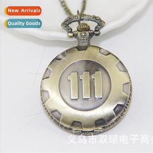 Retro Large Classic Theme Game Fallout 4 Quartz Pocket Watch
