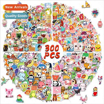 300 small animal stickers new cartoon cute salamander small