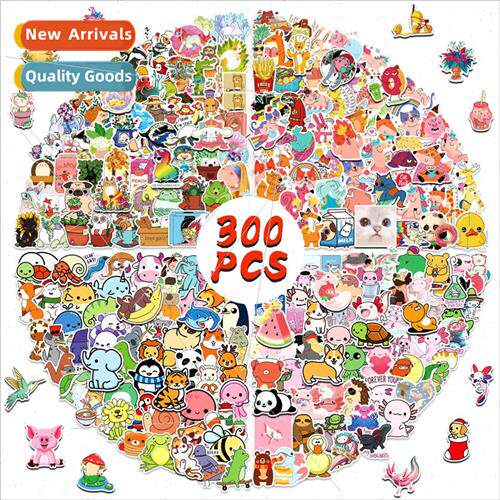 300 small animal stickers new cartoon cute salamander small
