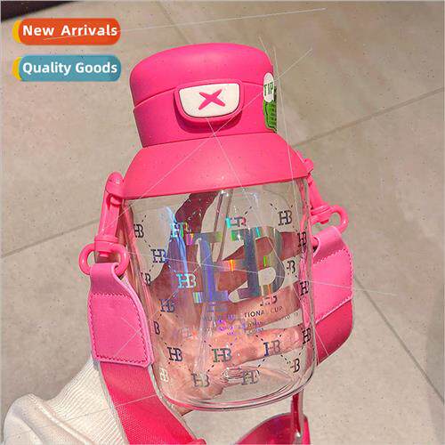Summer plastic outdoor sports cup high-color fashion slant a
