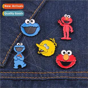 Anime  Sesame Set metal brooch Aimo sweet cake monster Hundr