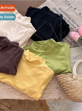 Childrens bottoming shirt 2022 autumn new boys and girls fiv