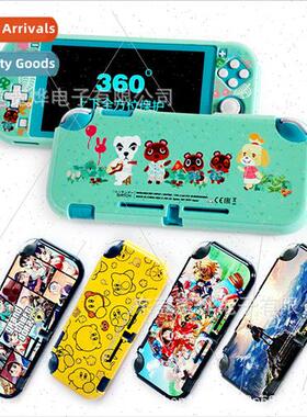 Switch lite new crystal case top and bottom embossed colorfu