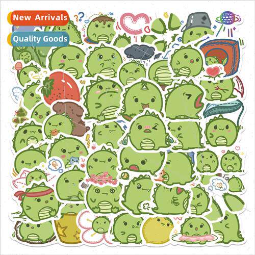 50 hand-painted cartoon dinosaur graffiti stickers decorativ