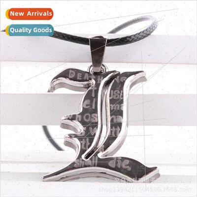 Death Note DEATH NOTE Small L Double  Necklace Pendant Penda