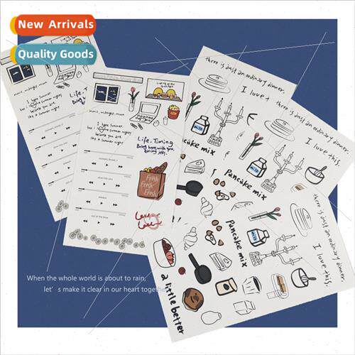 Korea single ins simple life graffiti sticker tablet phone c