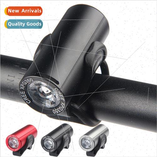 Bicycle aluminum alloy light front and rear light set USB re
